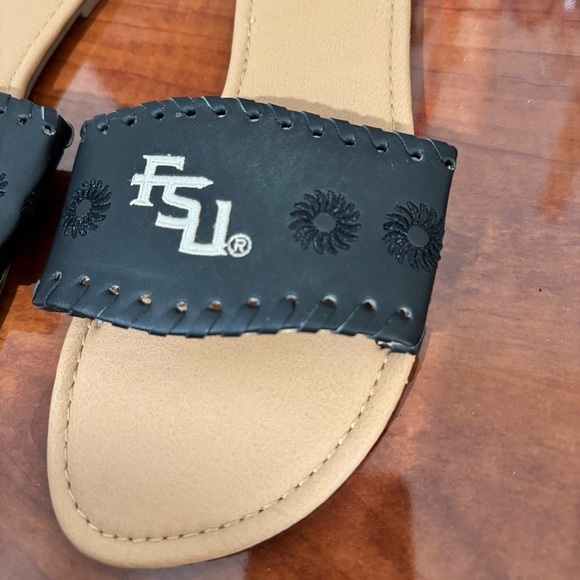 Florida State Seminoles Single Strap Sandals with Embroidery Sz Small 7.5-8 - Picture 5 of 6